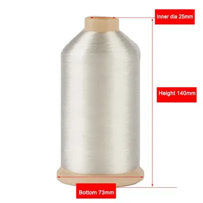 Neilona monopavedienu dzija 0,18 mm, balta